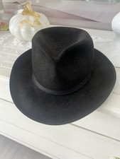 cappello Borsalino Nero Misura 58 Come Nuovo Johnny Depp Stile