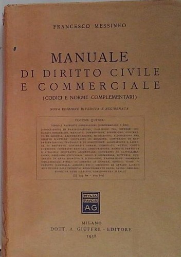 Messineo manuale diritto - di,