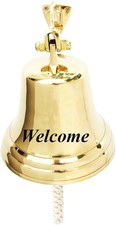 4" Nautical Brass Welcome Ship