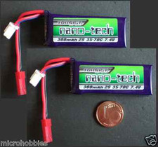 2 x Turnigy NanoTech 300 mAh