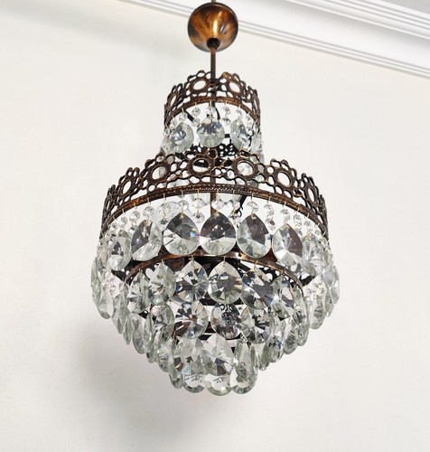 Lampadario cristallo antico - lampadario, in