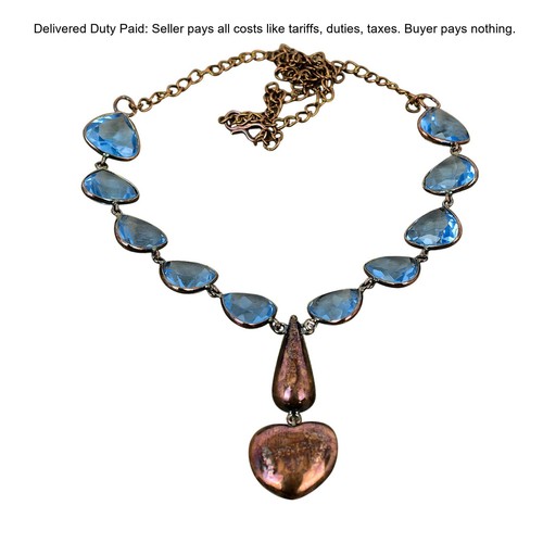 Collana rame tanzanite quarzo - collana,