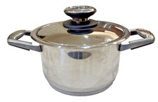 Stock-Pentola Professionale Platino (4 qt) Titanio Inox 24 Elementi T304S