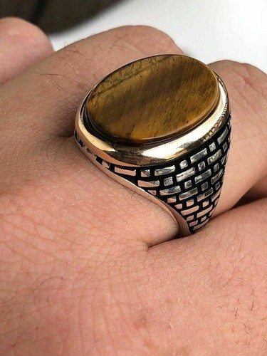 Anello uomo occhio - , tigre