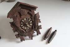 Orologio a cucù anni 50 da collezione per ricambio o riparazione usato