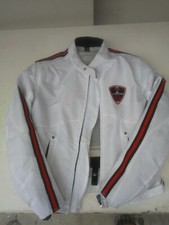 Giubbotto IXON MOTO CON PROTEZIONI BIANCO CORDURA M 44 