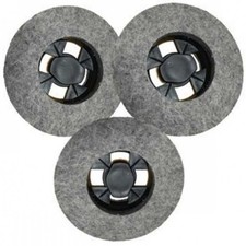 kit 3pz Spazzole FELTRO disco