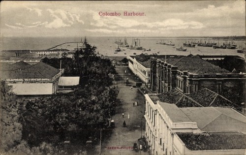 Cartolina colombo ceylon sri - ceylon,