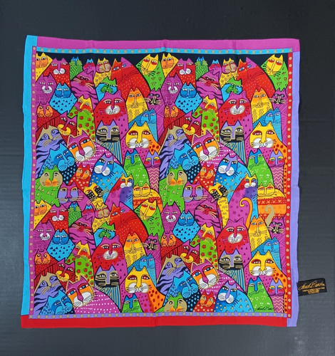 Sciarpa seta vintage - , laurel