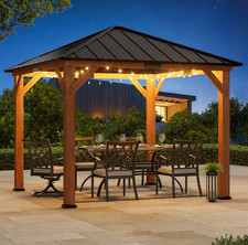 ELEVATE OUTDOORS Cedar Gazebo