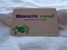 BICICLETTE EDOARDO BIANCHI RAGNO RARA BIANCHI CARD ORIGINALE VINTAGE