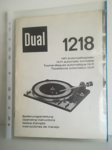 Giradischi turntable dual 1218 - giradischi/turntable,