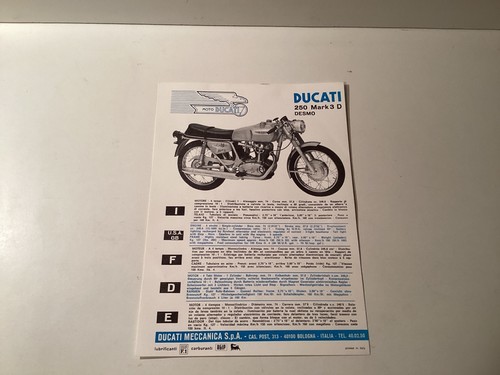 Ducati pagina depliant 250