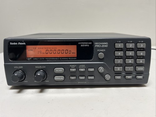 Radio shack pro 2040 scanner - shack, pro-2040