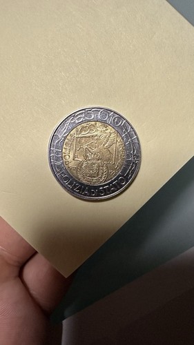 Moneta 500 lire - lire, 50°
