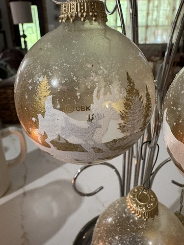 Vintage glass ornament balls - vintage,