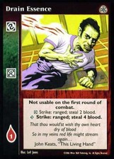 Drain Essence - Combat - Vampire VTES