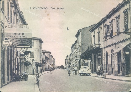 T466 cartolina vincenzo via - cartolina,