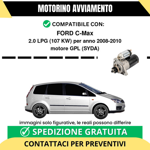 Motorino avviamento ford max - ford, c-max