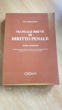 Manuale breve di diritto penale. Parte generale - Caraccioli Ivo - Cedam - 2002