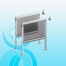 ZANZARIERA ZANZARIERE A MOLLA CON CASSONETTO TONDO SU MISURA MADE IN ITALY