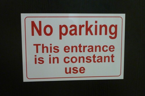 Nessun parcheggio questo