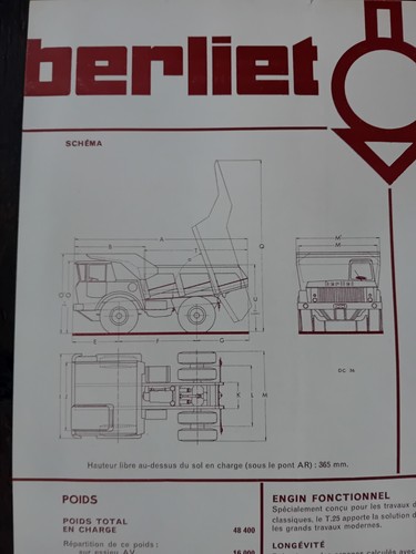 Camion cava berliet 25 - da,