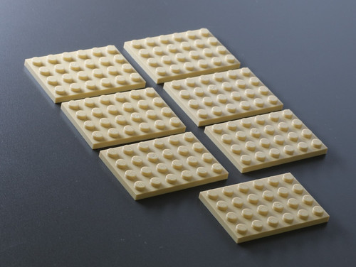 Pezzi lego plate - 4x6,, tan