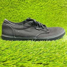 Scarpe da passeggio Vans Atwood basse da donna taglia 10 nere casual skateboard sneakers