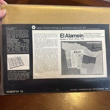 SPI 1973 Wargame El Alamein No