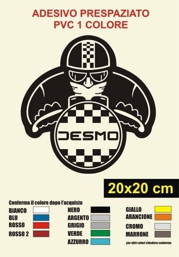 Adesivo ducati desmo cafè - adesivo,