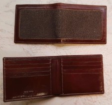 Portafoglio in vera pelle cotone vintage con trama fili oro - 100% Made in Italy