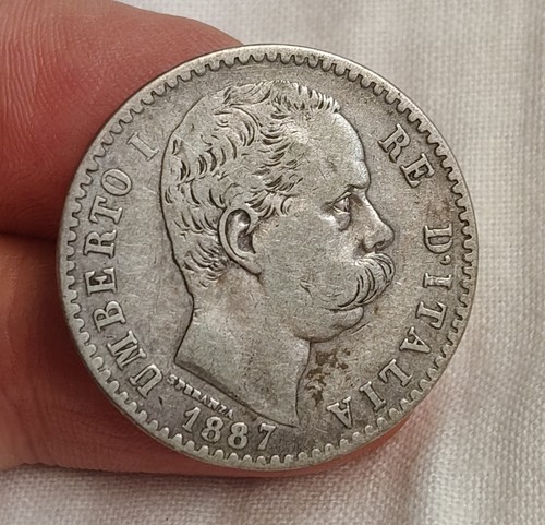 Lire 1887 argento - -,