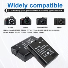 2 batterie EN-EL14 EN-EL14A +