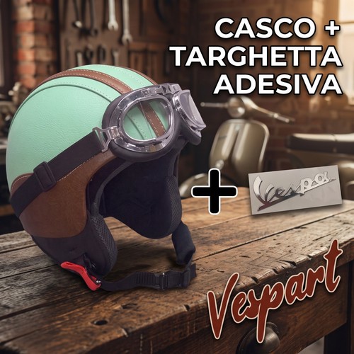 Casco pelle verde amabile - in,