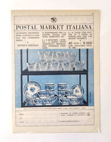 Pubblicita catalogo postal - catalogo,