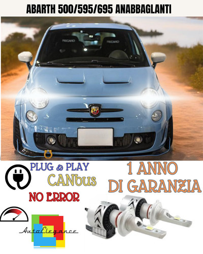 Conversione fari led abarth - led,