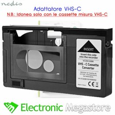 ADATTATORE VHS PER CASSETTE AUTOMATICO HQ VHS-C ADAPTOR