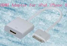 Adattatore Dock 30 Pin a HDMI per Apple iPad 1 2 3 iPhone 3 4 4s iPod Touch 4