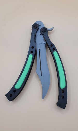 Printed butterfly toy knife - printed,