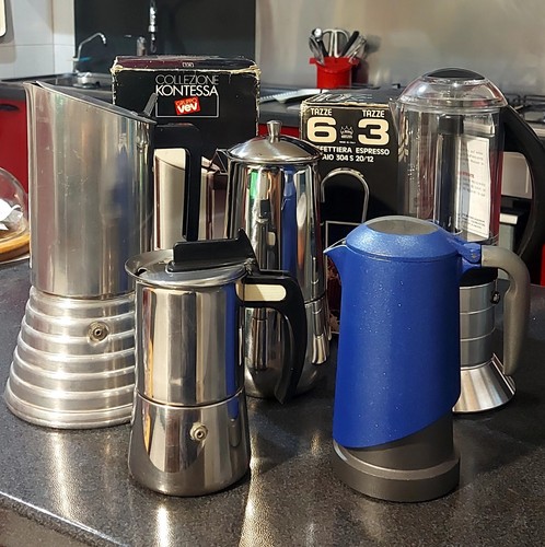Lotto caffettiere vintage - lotto,