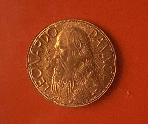Medaglia leonardo vinci - medaglia,