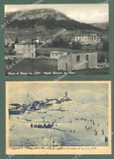 Abruzzo. ROCCA DI MEZZO, Aquila. 2 cartoline d'epoca formato grande, viaggiate 