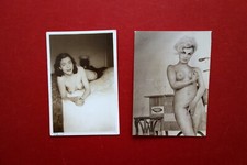 2 Fotografie Originali Nudo Femminile Amatoriali Erotica Anni '50