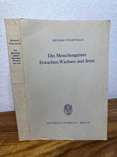 Des menschengeistes erwachen - des,