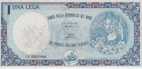 Banconota gadget lega nord - gadget,