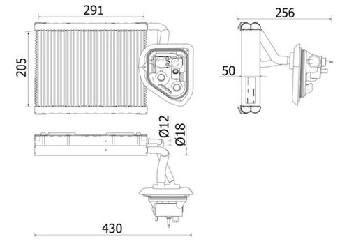 Evaporatore climatizzatore - evaporatore,,