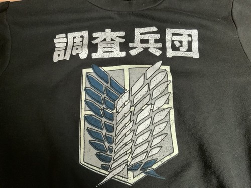 Felpa nera attack titan - nera,