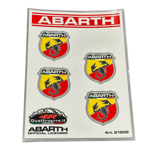 Set adesivi abarth scudetto - 4,