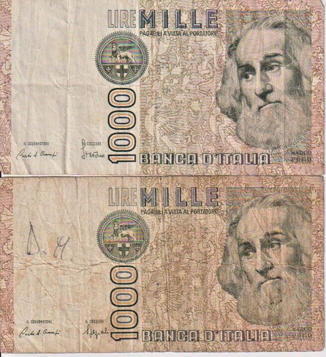 Banconote 1000 mille lire - banconote,